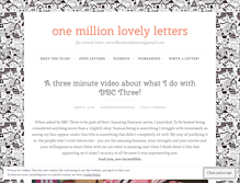 Tablet Screenshot of onemillionlovelyletters.com
